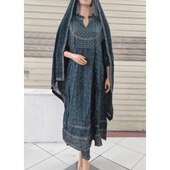 Salwar Kameez Baju India Setelan Katun Premium Original