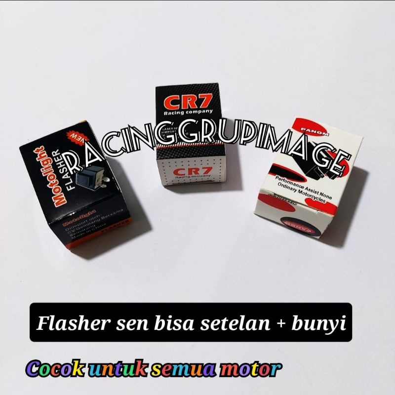 Flasher Flaser Lampu Sein CR7 Original Flasher bunyi setelan Bisa atur kedip Sein