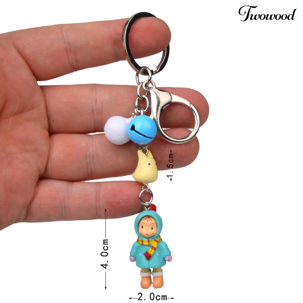 Twowood Gantungan Kunci Motif Kartun My Neighbor Totoro Ukuran Kecil