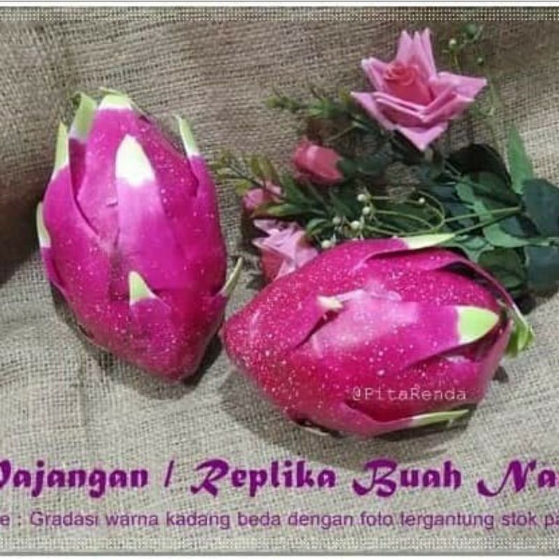 replika buah naga / buah naga hiasan / buah naga pajangan jus