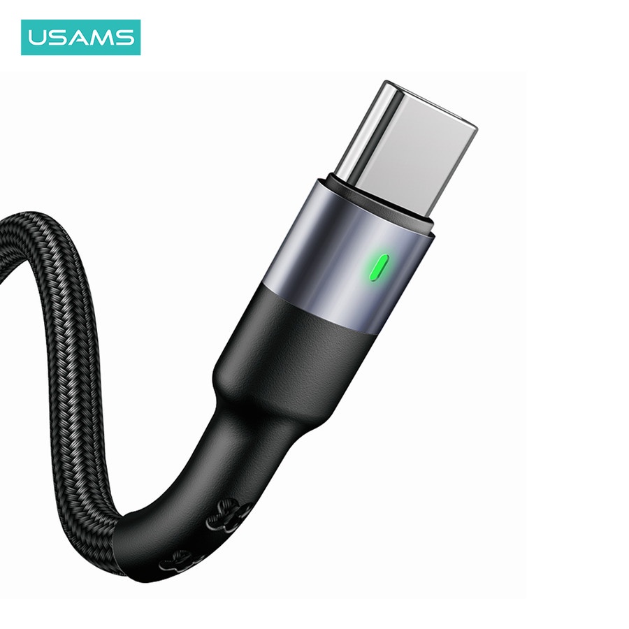 Kabel Data Type C Fast Charging LED Indikator USAMS U26