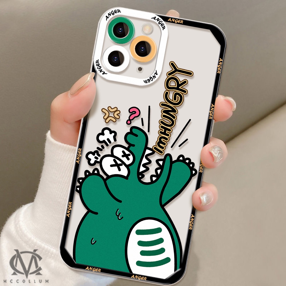 Soft Case TPU Motif Kartun Dinosaurus Untuk OPPO A9 2020 A5 A15 A16 A5S A3S A7 A12 A12S A12E A53S A93 A95 A94 A5 A11X A32 A33 A74 A56