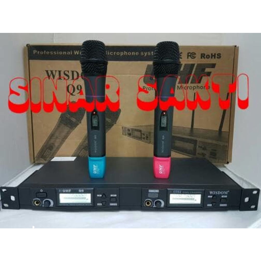 MIC WISDOM Q9 WIRELESS MICROPHONE ( MULTI CHANNEL )