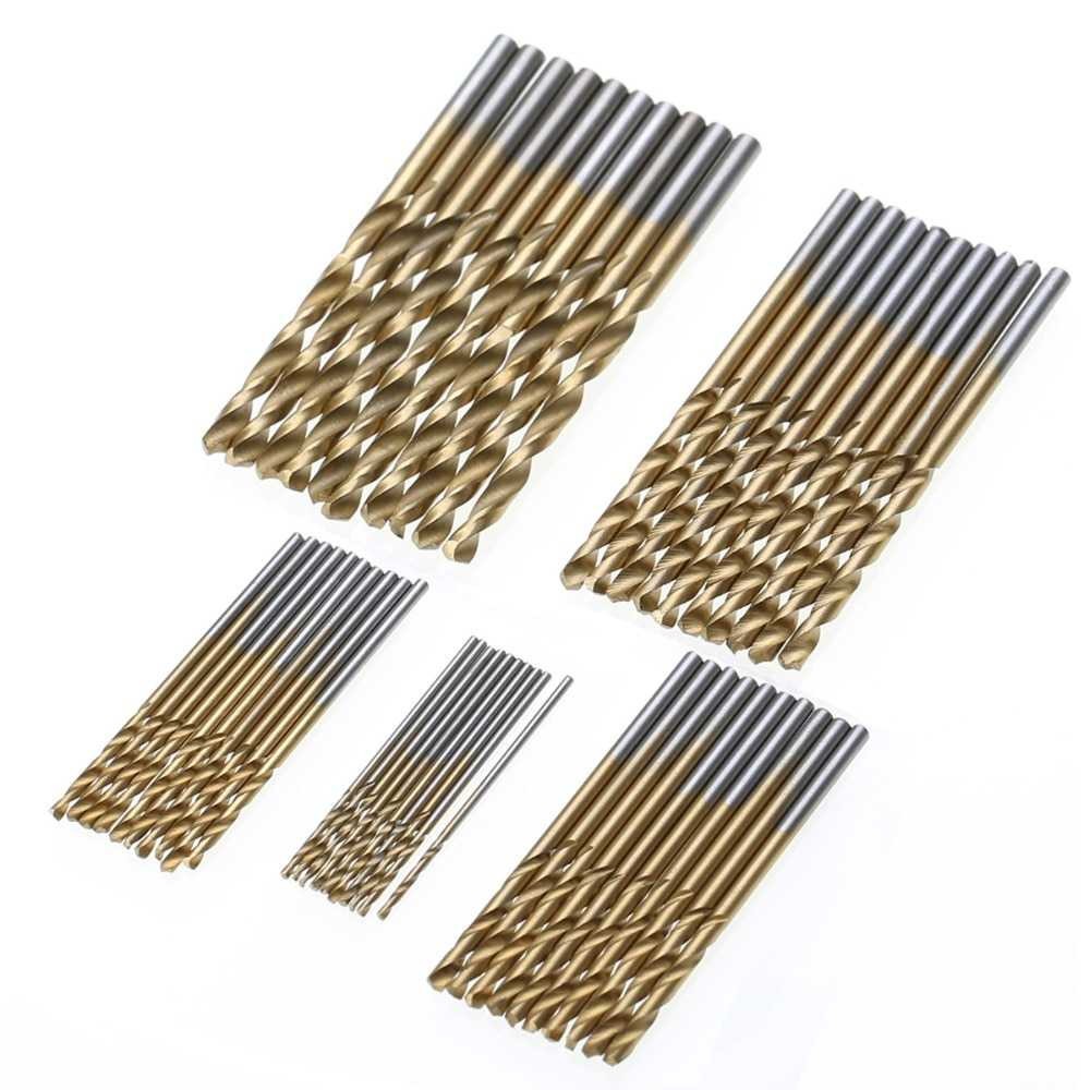 Bayar Ditempat Mata Bor Power Drill Bits Titanium Coated 50PCS