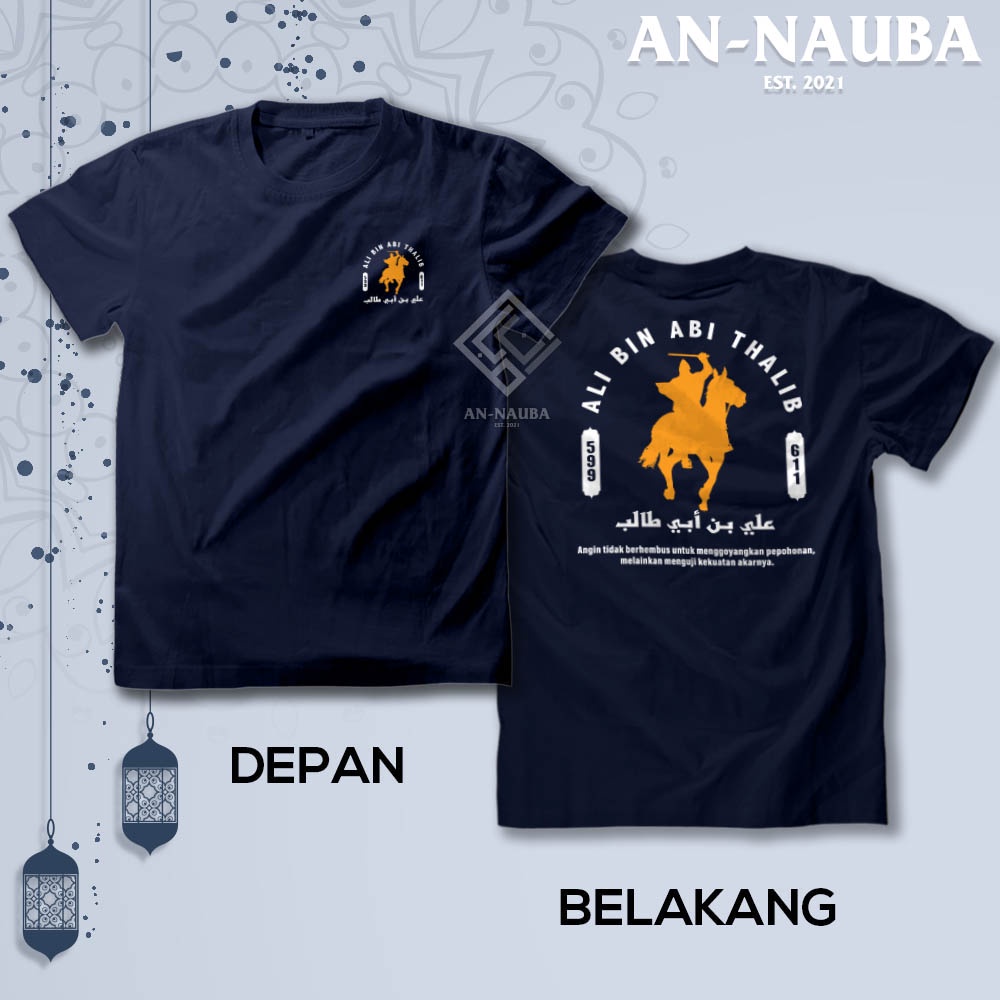 Kaos Dakwah Islami Khalifah Series / ALI BIN ABI THALIB TSHIRT / Baju Distro Santri Muslim [AN-6298]-8
