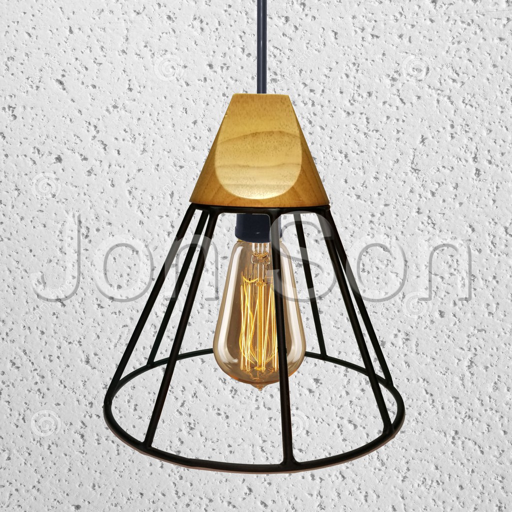  Lampu  Gantung  Cafe Industrial Vintage Edison Kap 