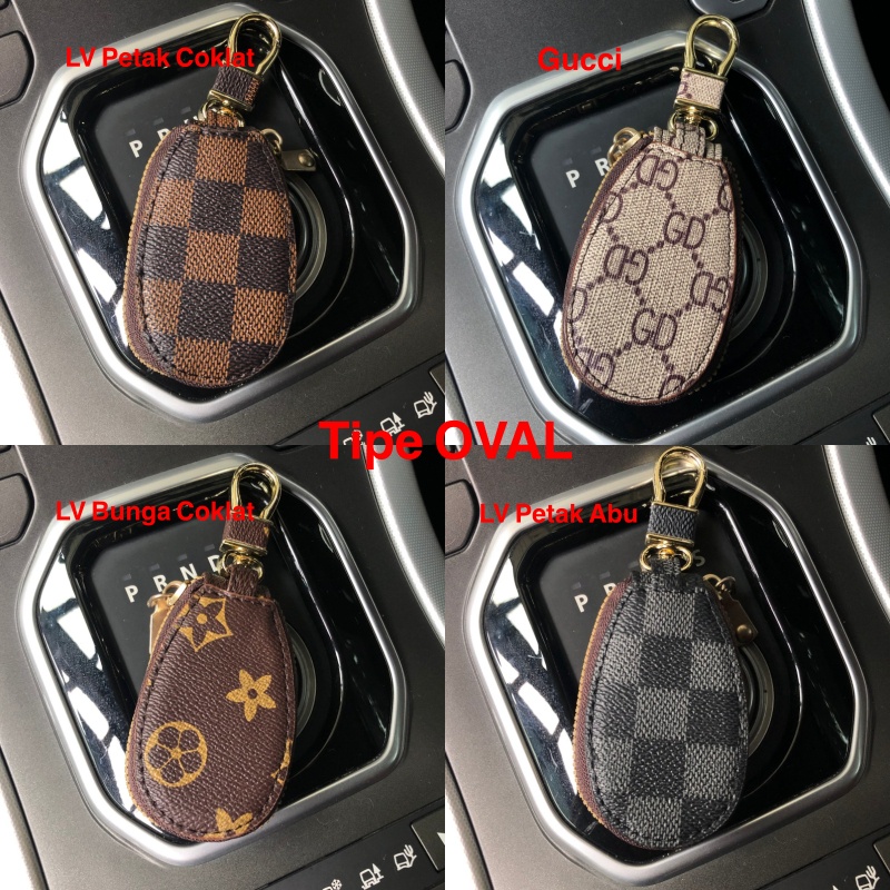 Gantungan Motif LV GUCCI Dompet Kunci Kulit Sintentis Premium Series