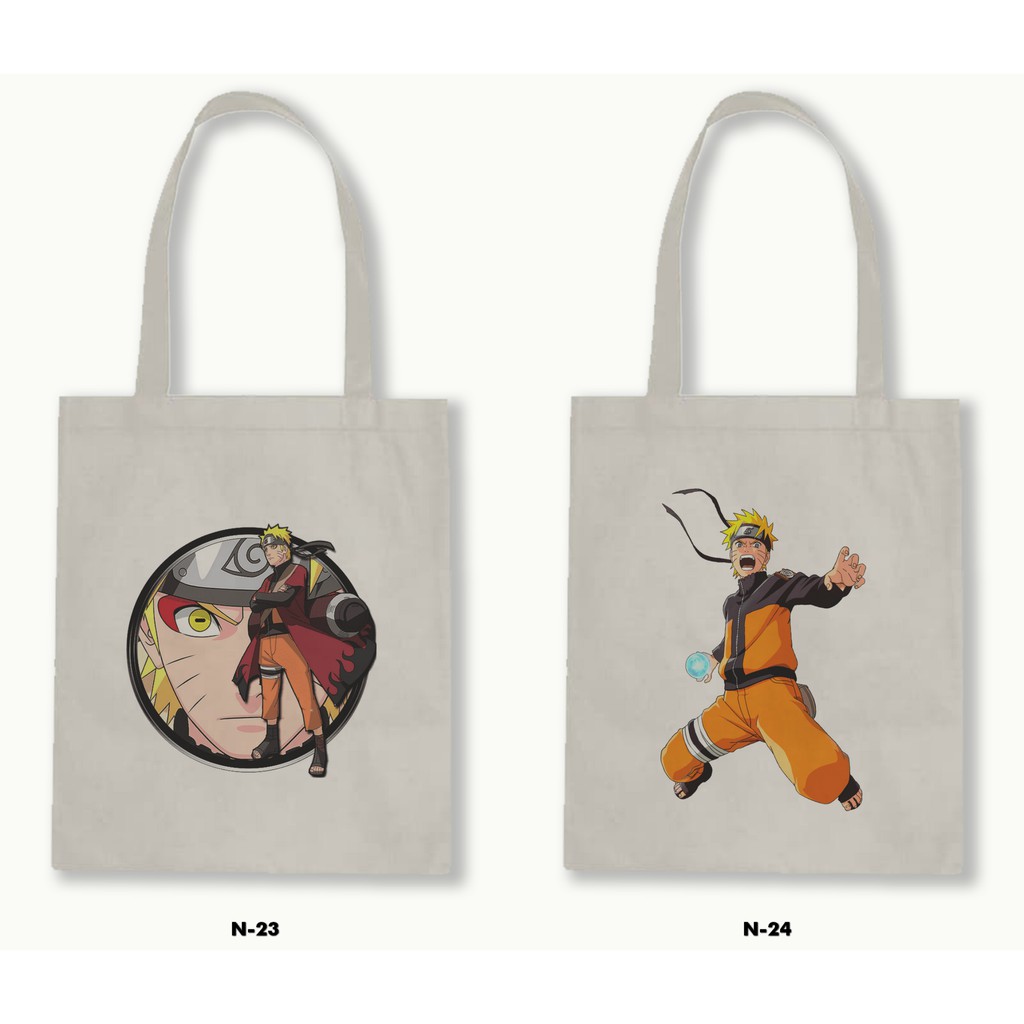 TOTE BAG BLACU  - NARUTO .02