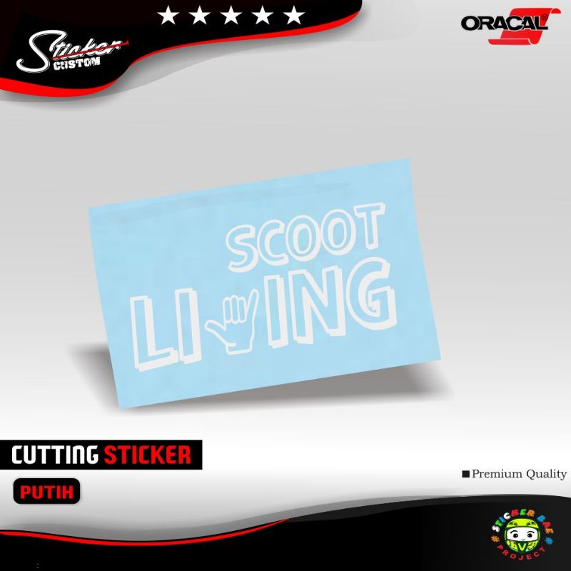 sticker viral scoot living motor matic squad sticker cutting