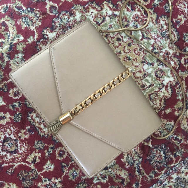 Charles and Keith Gold Bag Original Preloved