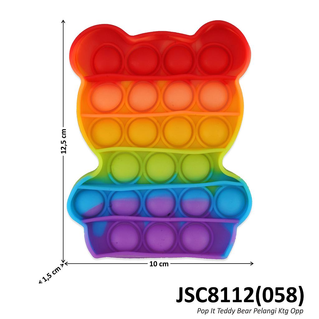 POP IT RAINBOW Mainan Anak Fidget Toys Game Toys-TEDDY BEAR