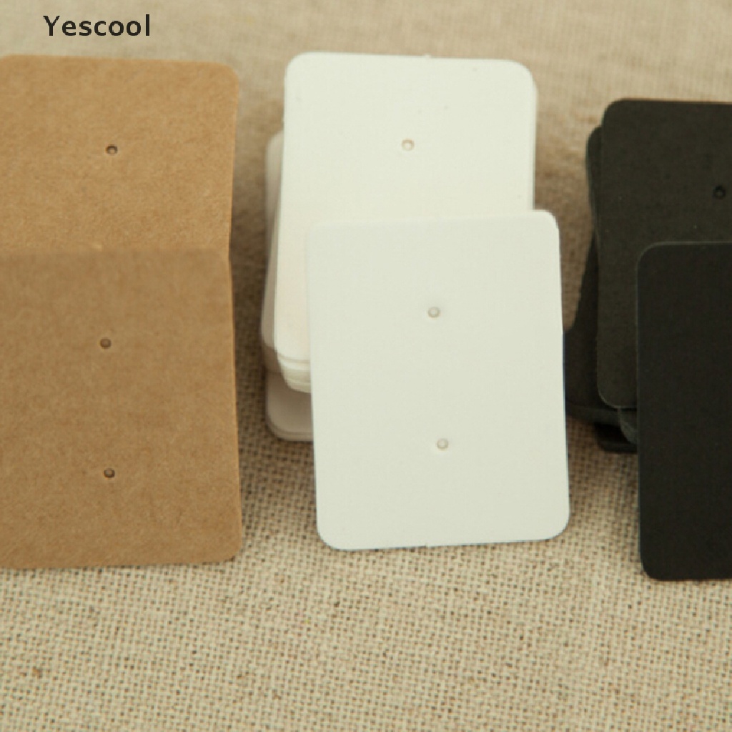 Yes 50 Pcs Kertas Kraft Gantung Holder Anting Tusuk Untuk Display