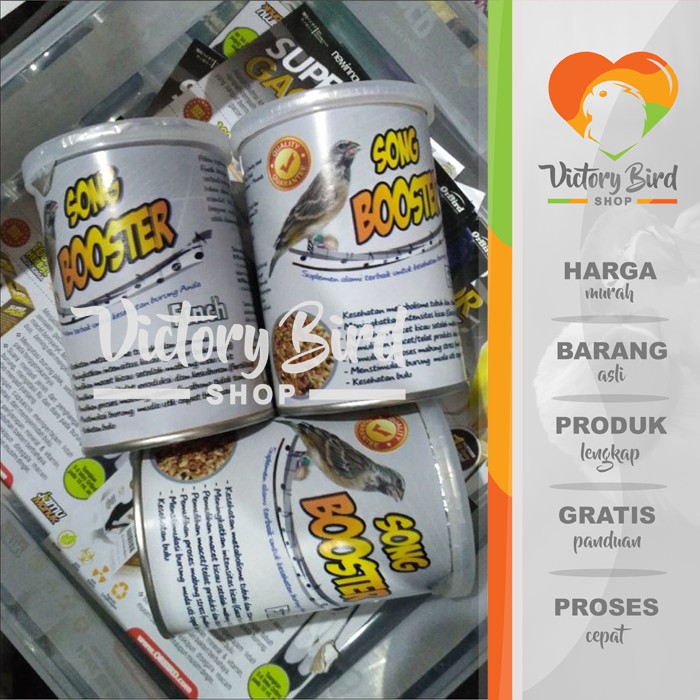 Song Booster Finch Pakan Burung Blackthroat Pg935 Shopee Indonesia