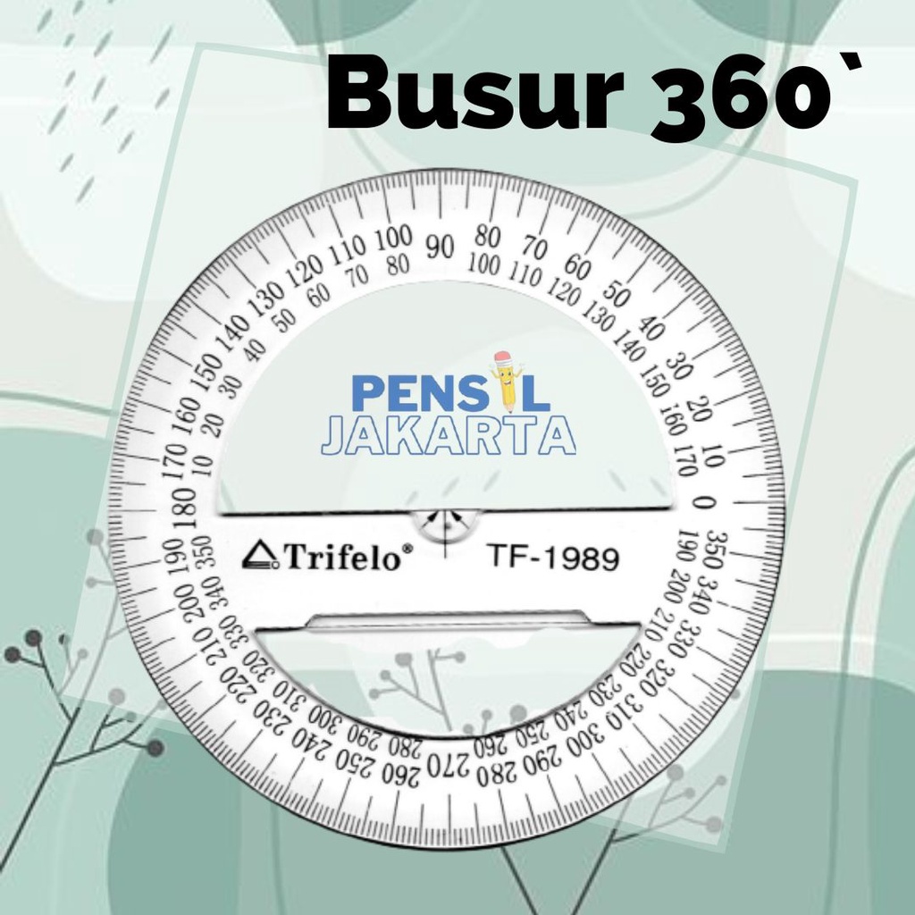 

Penggaris Busur 360 Derajat Trifelo 10cm Bentuk Lingkaran [Ecer]