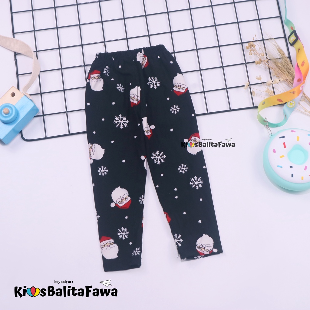 Legging Natal Anak uk 1-10 tahun SPESIAL CHRISTMAS  PREMIUM / Celana Leging Lejing Laging Anak Perempuan IMPORT