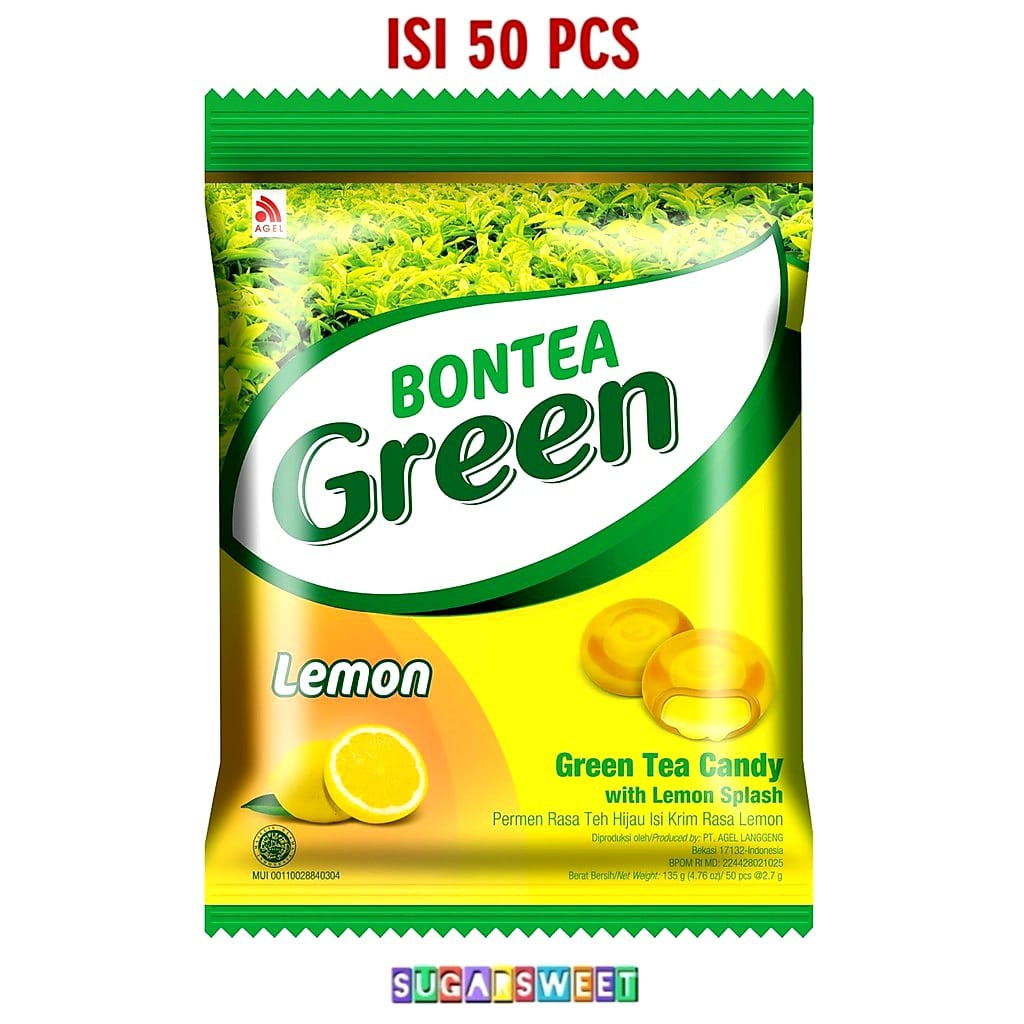 

Bontea Green Candy Rasa Lemon Permen Teh 135 gr - 50 pcs