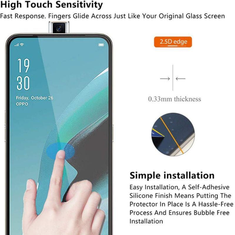 Tempered Glass OPPO RENO 2F Full Cover Premium Glass