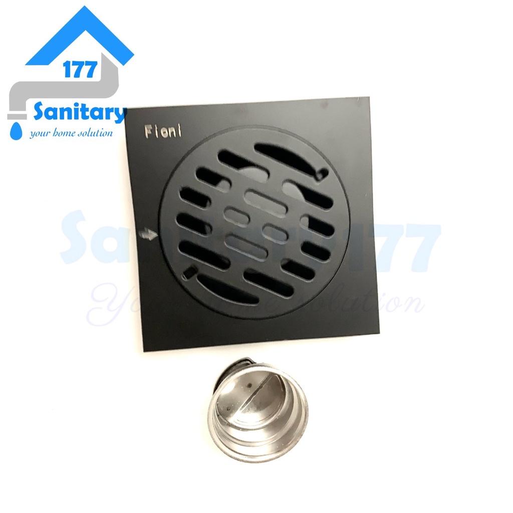 Saringan got stainless HITAM murah 3121-floor drain kamar mandi bathroom pembuangan air stenlis  anti bau tikus kecoa /P6A