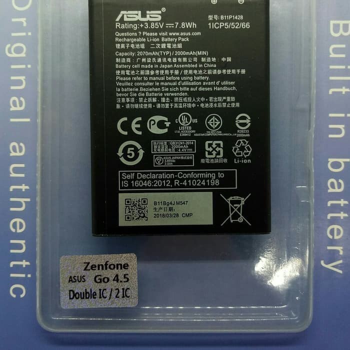 Baterai-Batere-Original Asus Zenfone GO 4,5 X014D