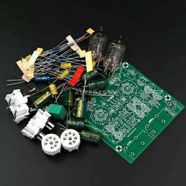 DIY Pre Amplifier Tube 6j1 preamp tabung