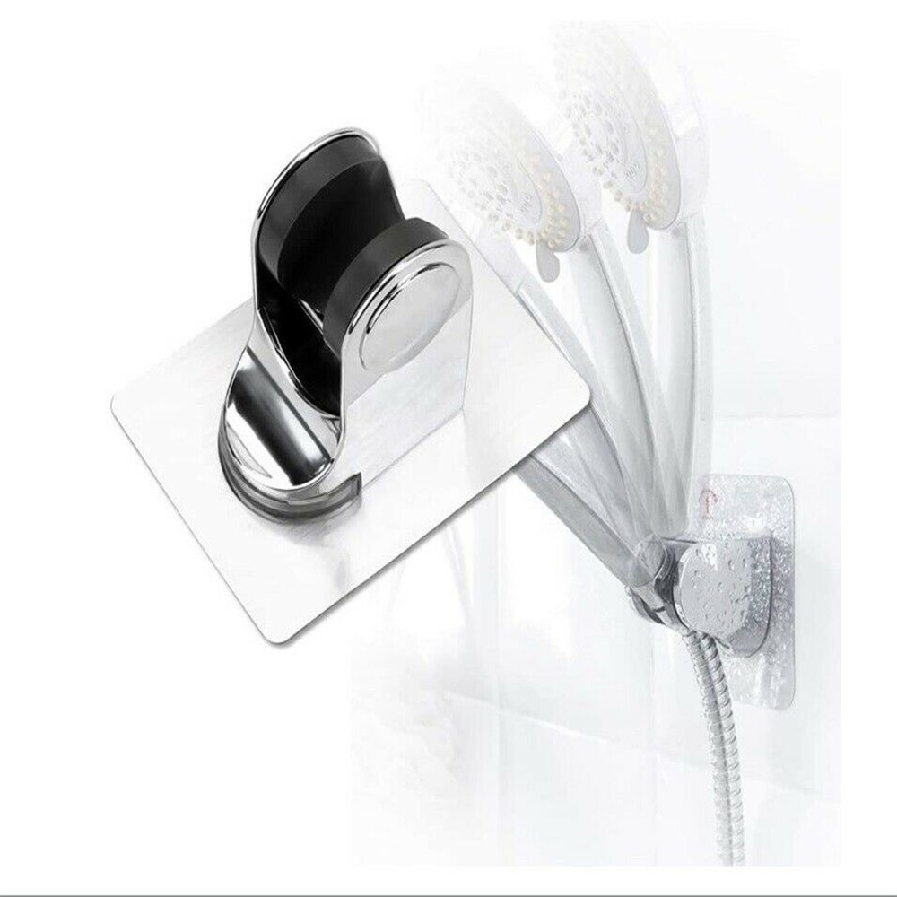 【COD Tangding】New Adjustable Bathroom Wall Mounted Shower Head Handset Holder Bracket Suction