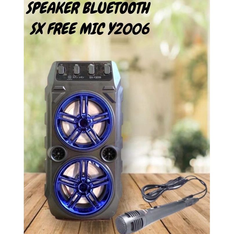 Bluetooth Speaker SX/Radio USB SD memory Portable Y2006