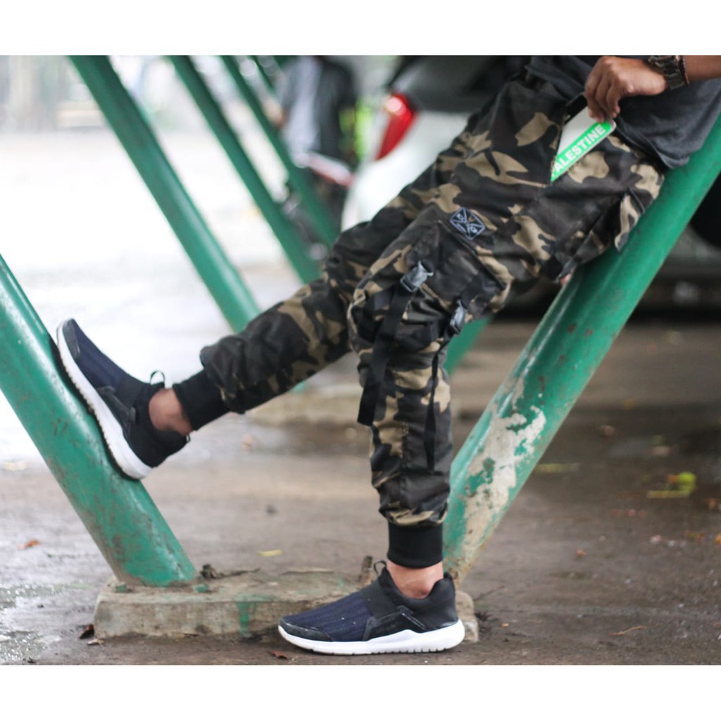 Celana jogger cargo panjang army PREMIUM pria Celana gunung hiking joger tebal