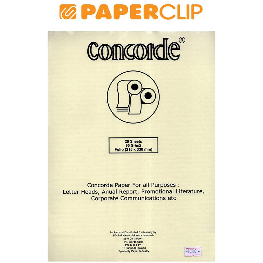 

KERTAS CONCORDE 80502 90GR FOLIO ISI 20