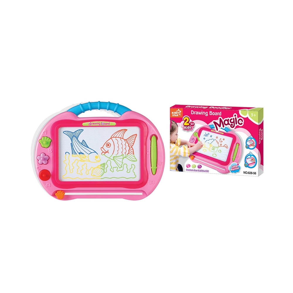 

Kiddy Star Papan Gambar Magnet Magic - Pink