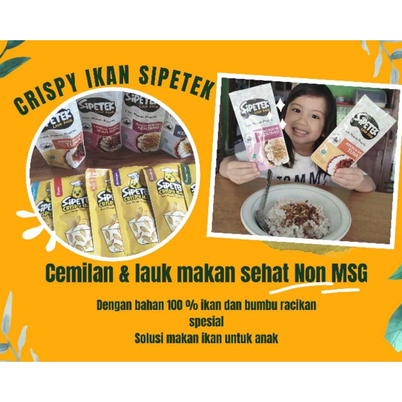 

Sipetek cemilan crispy ikan sehat non msg