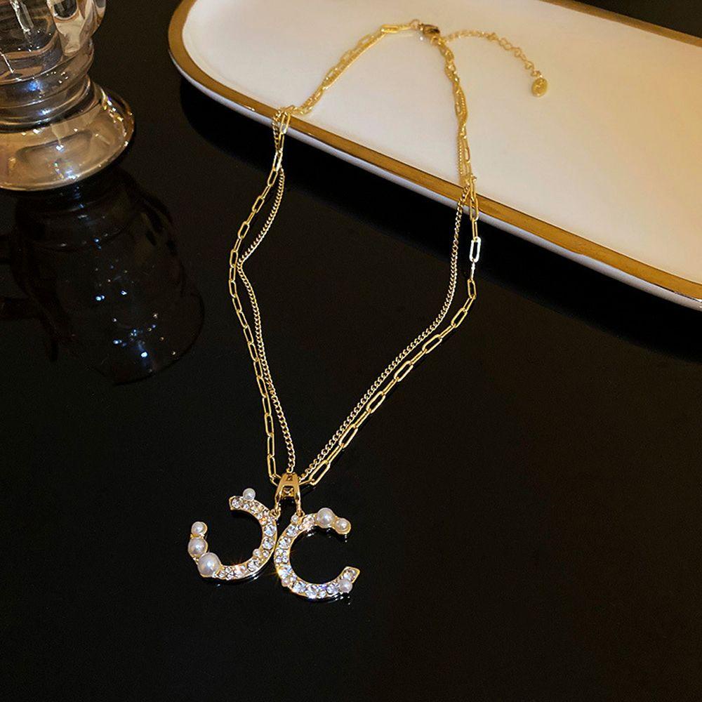 Mxbeauty Wanita Kalung Fashion Hip Hop Mutiara Pernikahan Gadis Hadiah Pria Berlian Imitasi Gaya Korea Choker