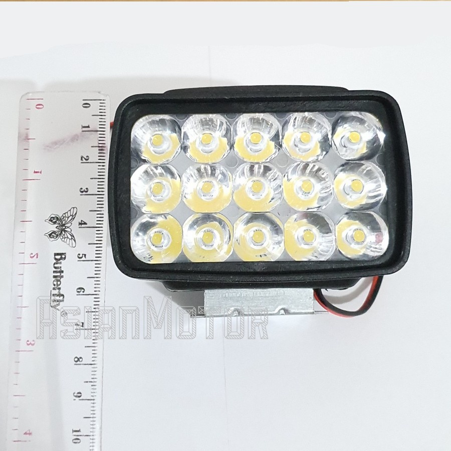 Lampu Tembak Sorot  Firing Light Lamp LED 15 Mata Motor Mobil Murah Terang Universal