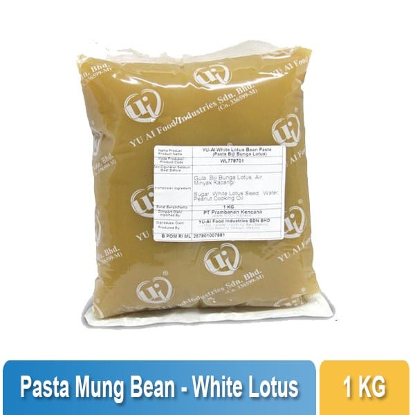 YU AI - Pasta Filling White Lotus 1Kg / Pasta Biji Lotus