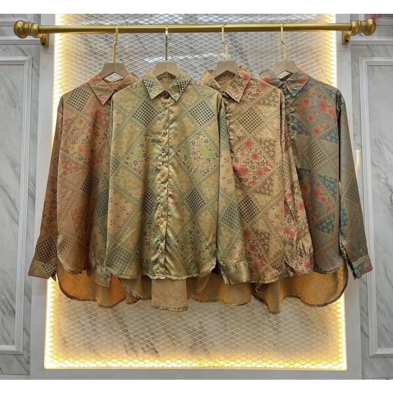 flow shirt | diorailk |atasan wanita |kemeja silk |kemeja dior silk