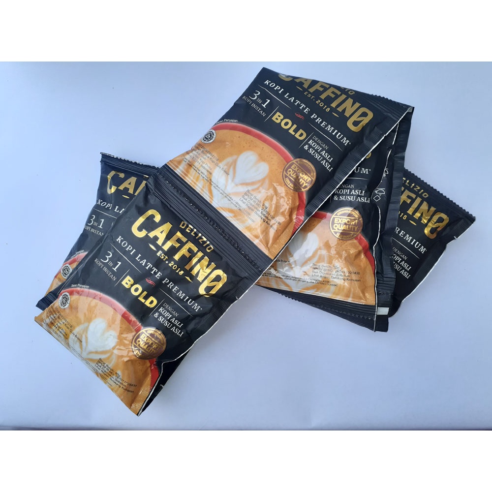 

delizio caffino kopi latte satu renceng isi 10 pcs