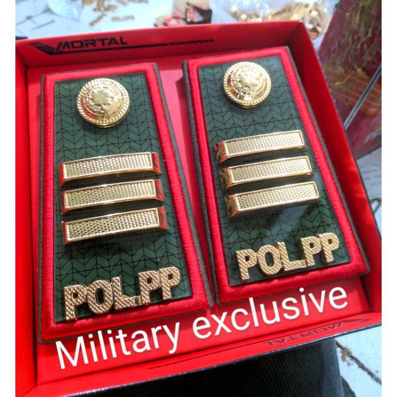 Pangkat PDH/Atribut SATPOL-PP Golongan 3C pangkat/Atribut polpp -Noval store