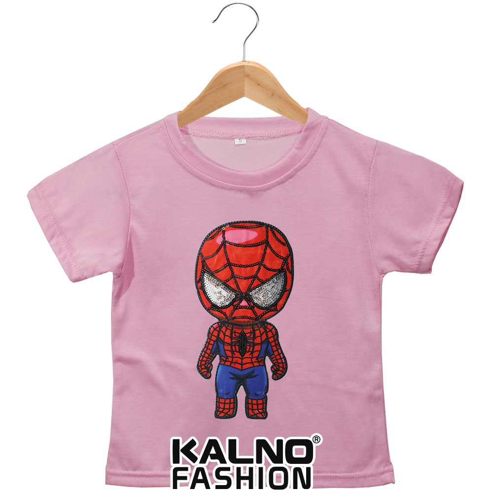 kaos baju anak SPDERMAN berdiri umur 1 - 7 tahun, baju anak super hero, baju anak karakter