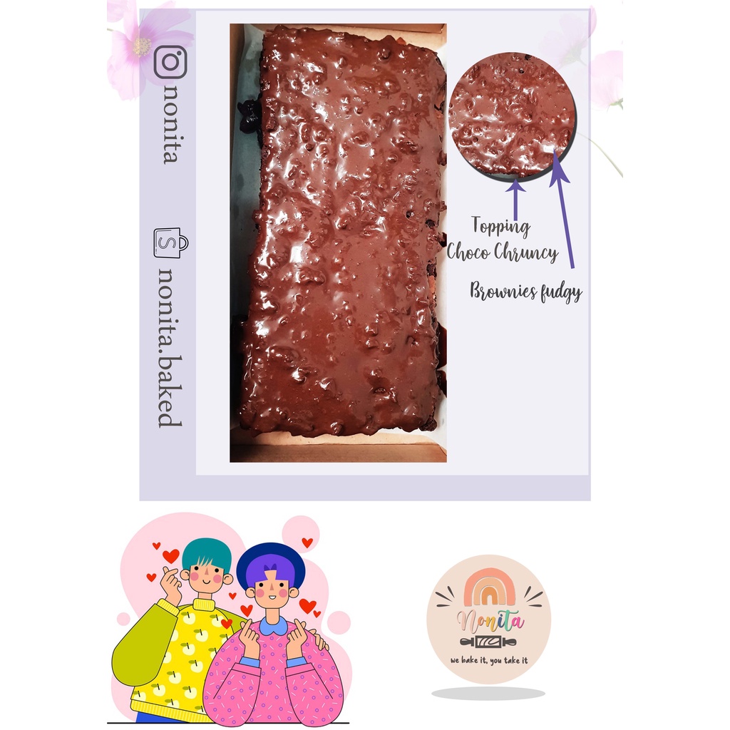 

Brownies Fudge choco Chruncy ukuran 20x20 | Brownies terlaris | Brownies viral | Brownies Enak