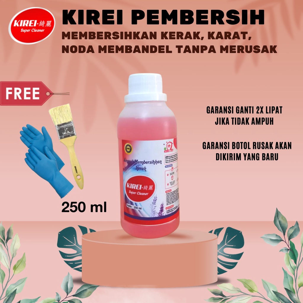 Penghilang Kerak Kamar Mandi Penghilang Noda Toilet Pembersih WC | Porselen | Besi | Plastik KIREI S