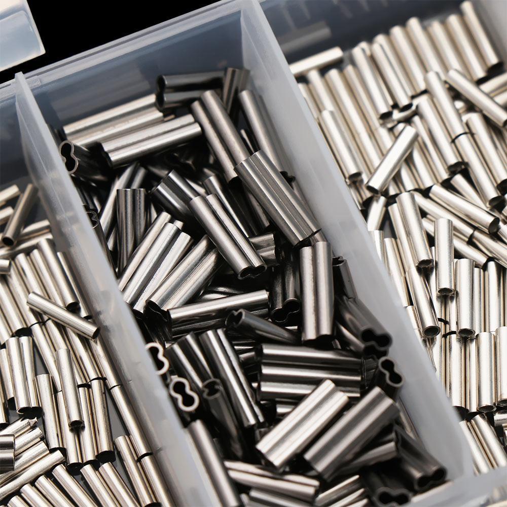 TOP 250 /300 /500 Pcs Kawat Pancing Tabung set Stainless Steel Bulat Tembaga Kualitas Tinggi single/Double Copper