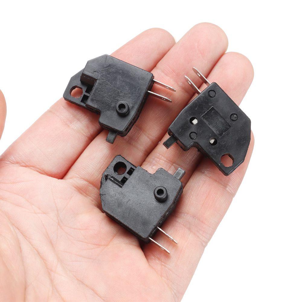 R-FLOWER 1/5/10pcs Stop Rem Depan Hitam Universal Rem Stop Suku Cadang Tombol Tekan Saklar