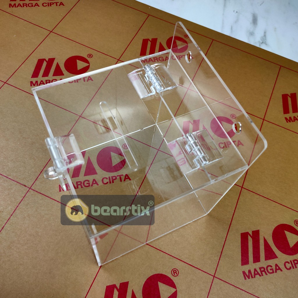 Kotak Amal Akrilik kotak sumbangan dana saran masjid infaq undian celengan box kotak tip uang