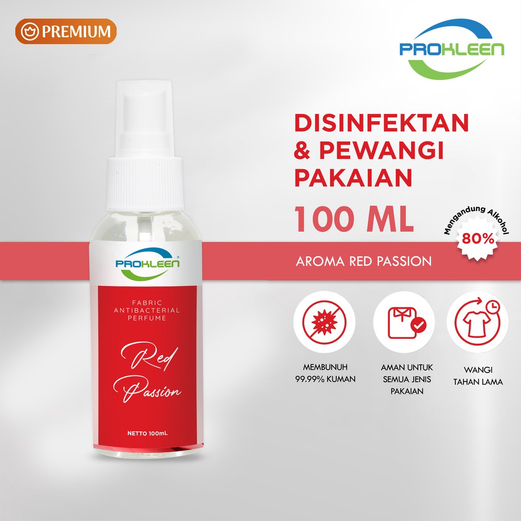 Pewangi pakaian Fabric Spray Antibacterial Parfum Laundry Grade A PREMIUM 100mL