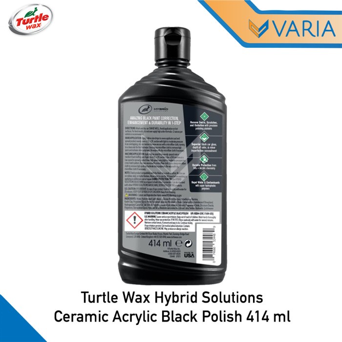 Turtle Wax Hybrid Solutions Ceramic Acrylic Black Polish 414 ml Liquid