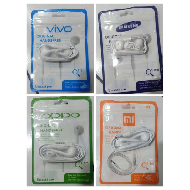 Headset/Earphones/Handsfree R9 Pro brand vivo, xiaomi, samsung, oppo