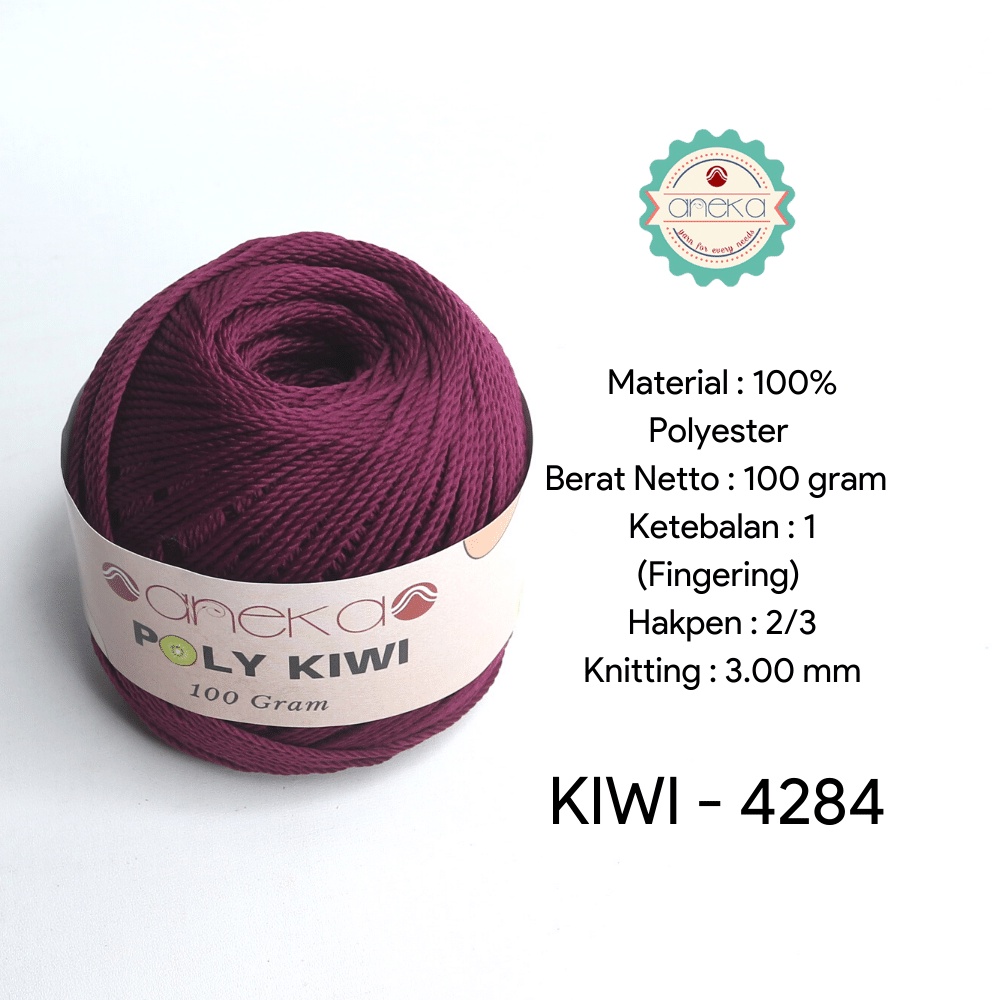 Benang Rajut Poli / Poly Kiwi Yarn - PREMIUM - 4284