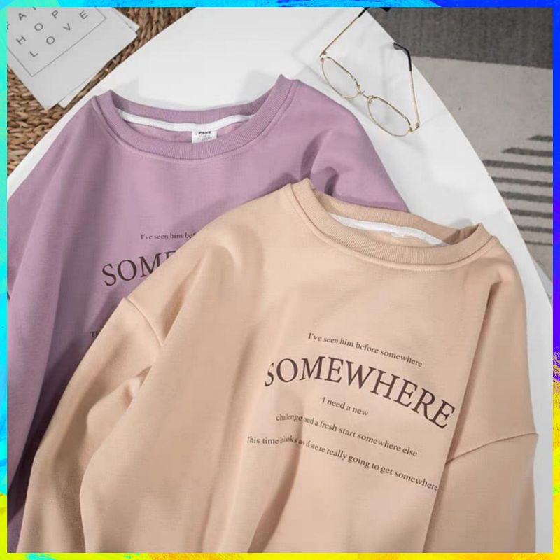 [ MURAH ] Somewhere Sweater Hoodie Crewneck Hodie Crewnek Switer Krunek Sweter Hoody Sweatshirt Hodd