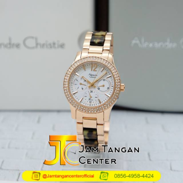 Alexandre christie ac 2463 bf green rosegold original