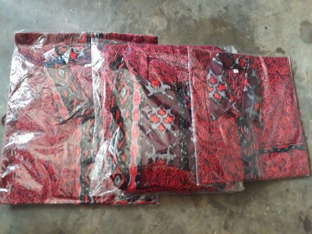 ( Couple Keluarga ) Batik Couple Keluarga Sania Ruffle Ori Ndoro Jowi Dnt - Mega