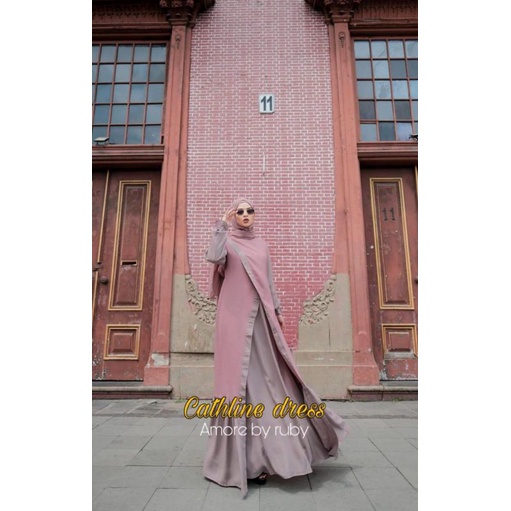 CATHLINE DRESS AMORE BY RUBY / GAMIS PREMIUM / GAMIS RAYON MURAH / RAYON CRINKLE PREMIUM